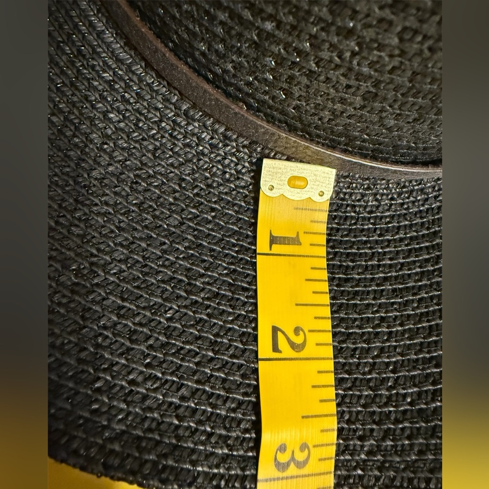 Black Woven Crushable Cowgirl Hat - Picture 6 of 11